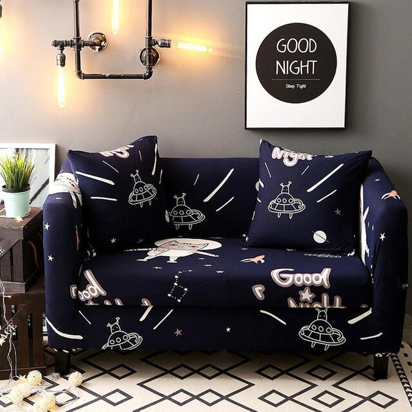 Lush Flowers Elastic Sofa Protector Cover for Living Room Sofa Slipcovers Sectional L Shape Sofacover 1/2/3/4 Seater